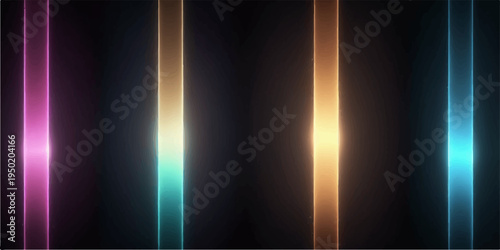 Abstract colorful background design featuring bright blue light rays and glowing stars in a dark night sky motion loop animation with flash shine effects