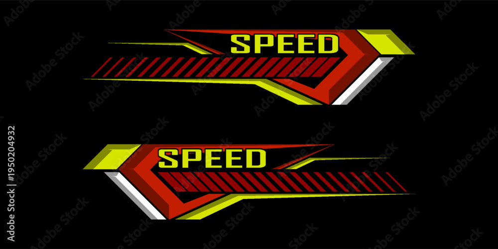 Fototapeta premium Sports background, speed racing graphic vector illustration