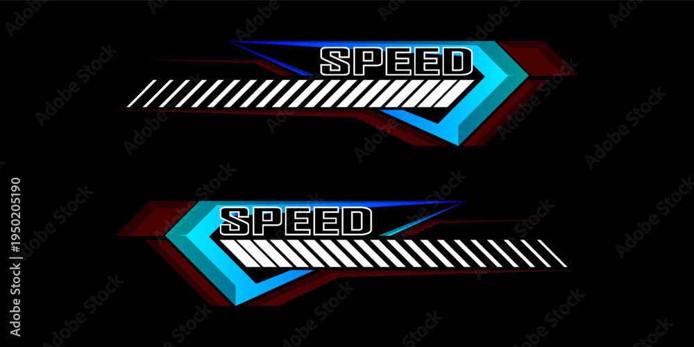 Fototapeta premium Sports background, speed racing graphic vector illustration