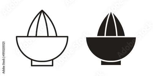 Hand Juicer icon symbol vector elements for infographic web. EPS10
