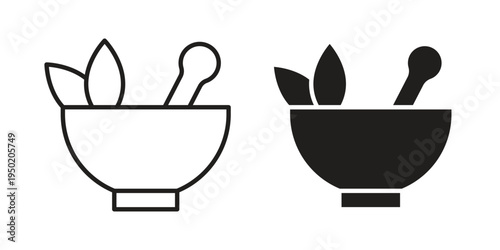 Herbal medicine icon symbol vector elements for infographic web. EPS10