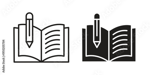 Homework icon symbol vector elements for infographic web. EPS10