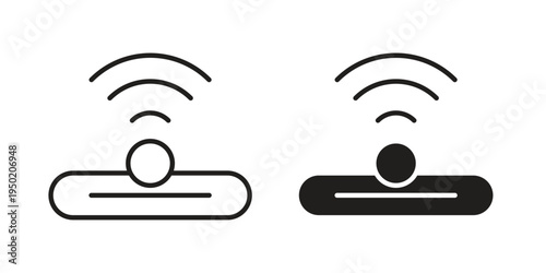 Infrared icon symbol vector elements for infographic web. EPS10