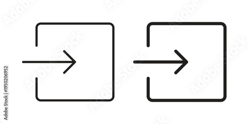 Inside icon symbol vector elements for infographic web. EPS10