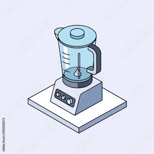 Illustration of a Blender Appliance Device.