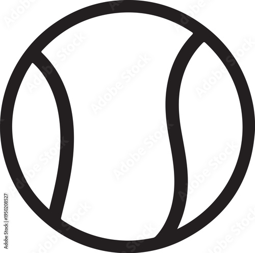 Vector tennis ball icon