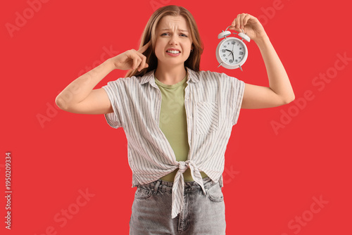 Irritated young woman with ...