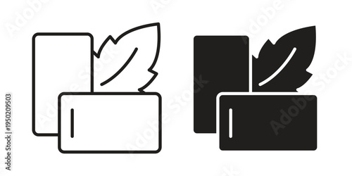 Mint gum icon symbol vector elements for infographic web. EPS10