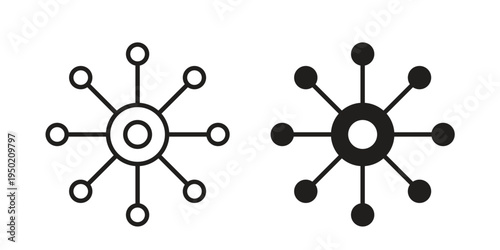 Multi channel icon symbol vector elements for infographic web. EPS10