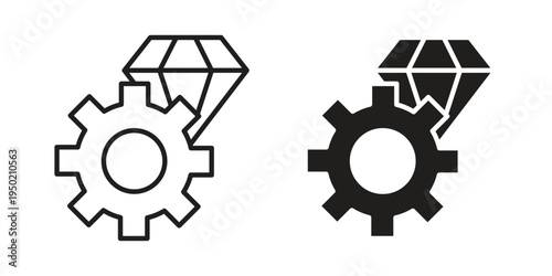 Operational excellence icon symbol vector elements for infographic web. EPS10