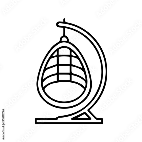Hanging Chair Icon Design