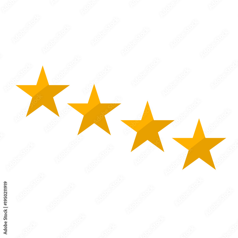 Obraz premium Yellow stars illustration 