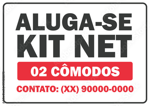 Placa de Aluga-se Vetor EPS Editável