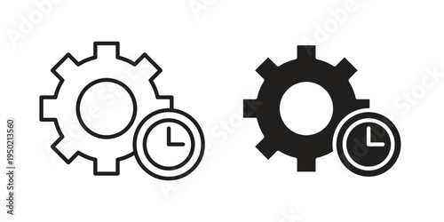 Productivity icon symbol vector elements for infographic web. EPS10