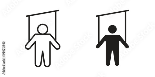 Puppet icon symbol vector elements for infographic web. EPS10