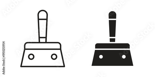 Putty knife icon symbol vector elements for infographic web. EPS10