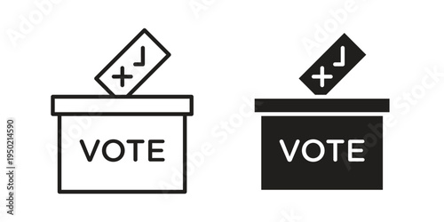 Referendum icon symbol vector elements for infographic web. EPS10