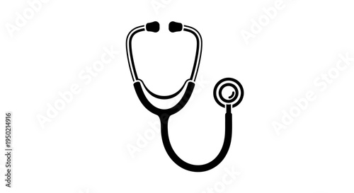 Medical Stethoscope Icon Symbol Healthcare Equipment.
