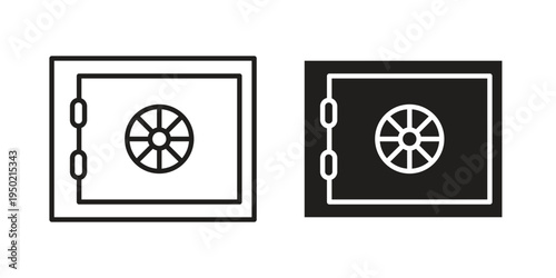 Safe icon symbol vector elements for infographic web. EPS10