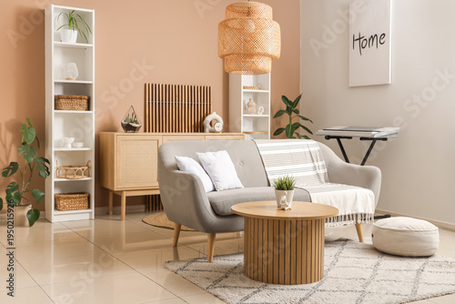 Interior of modern living r...