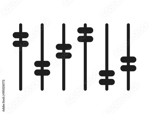 audio mixer adjustment volume control clipart illustration