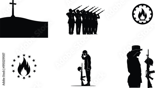 Memorial day tribute honoring fallen heroes and veterans