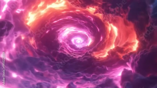 Abstract swirling nebula cosmic vortex
