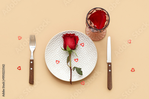 Beautiful table setting wit...