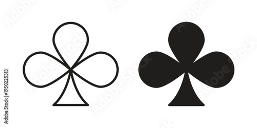 Card-club icon line vector illustration in solid color design