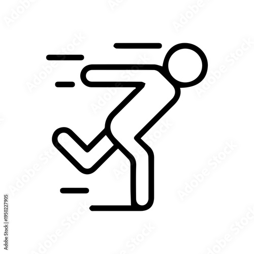 Fast Running Person Icon