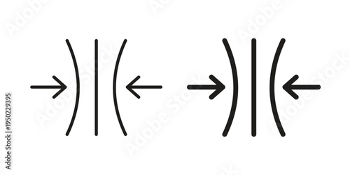 Elastic icon line vector illustration in solid color design