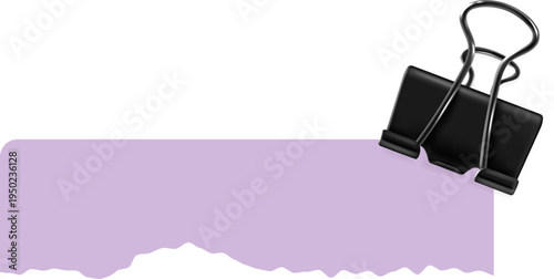 Paper Scrap with Binder Clip