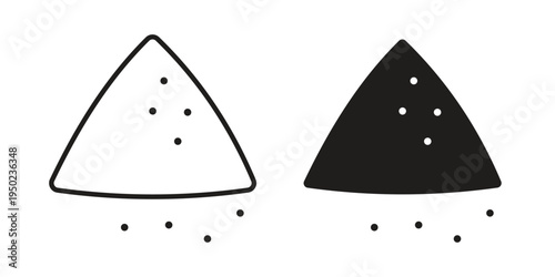 Mound icon line vector illustration in solid color design