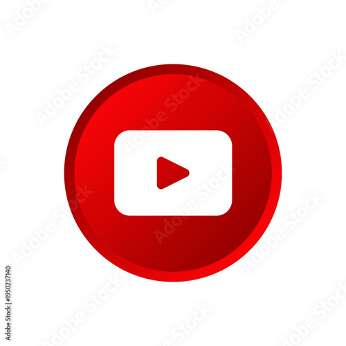 Obraz na płótnie youtube icon