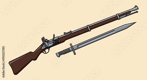 Patriots celebrate Independence Day with rifle and bayonet