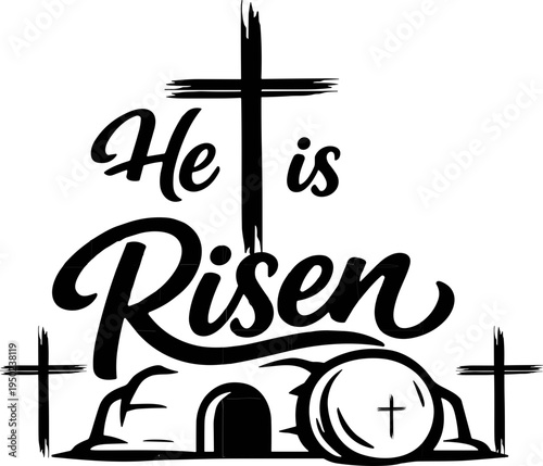 He Is Risen SVG