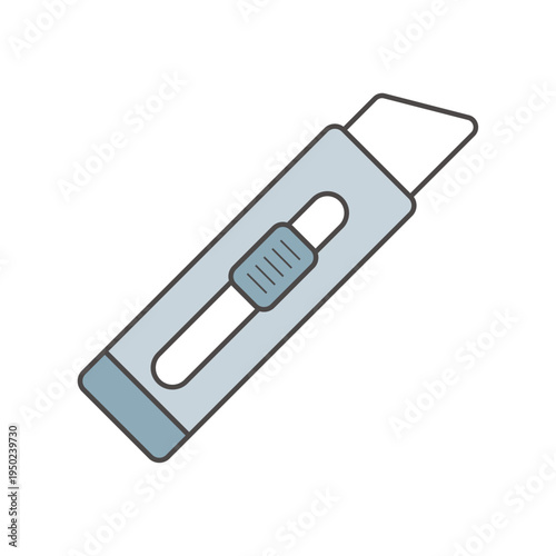 Utility Knife Paper Cutter Stationery Tool Illustration
