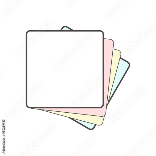 Origami Paper Color Paper Stack Stationery Illustration