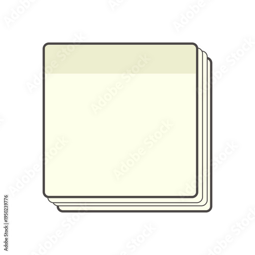 Sticky Note Memo Paper Stationery Illustration
