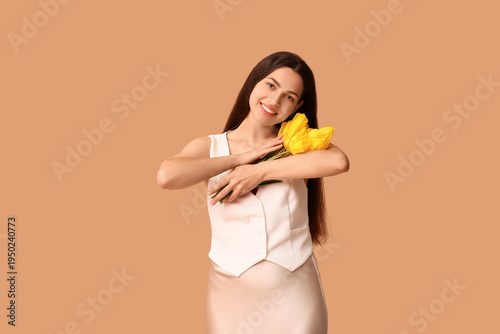 Beautiful young happy woman...