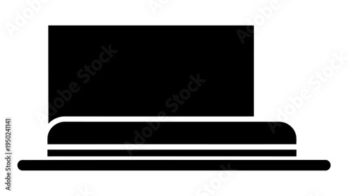 Door draft blocker icon vector illustration representing energy efficiency and insulation for home improvement and weath