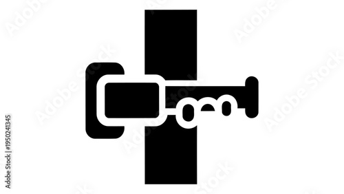 Door mounted rack icon representing vertical hanging storage organizer