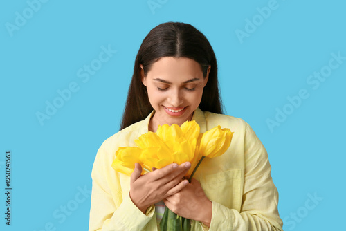 Beautiful young happy woman...