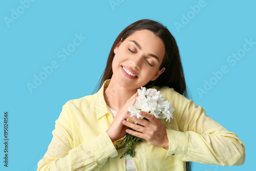 Beautiful young happy woman...
