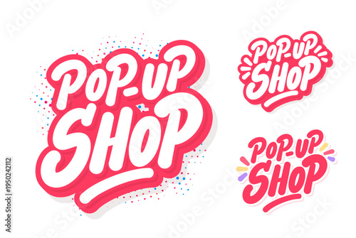 Pop Up Shop Promotional Lettering Set