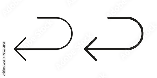 Send back icon line vector illustration in solid color design