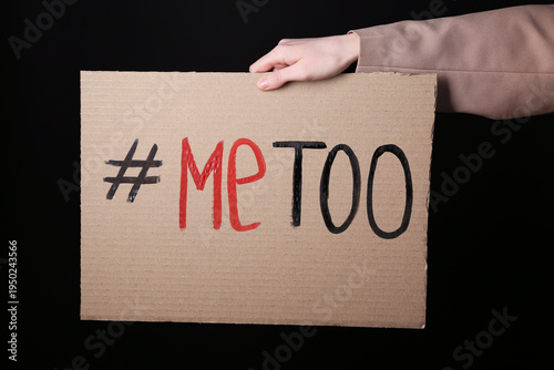 Woman holding cardboard pap...
