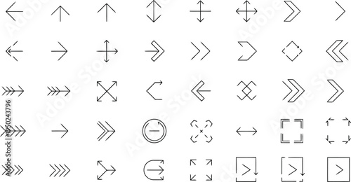 Assorted collection of various types of arrows and arrowheads from different cultures