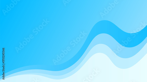 Blue wave business background. Business brochure presentation template in blue wave modern style.