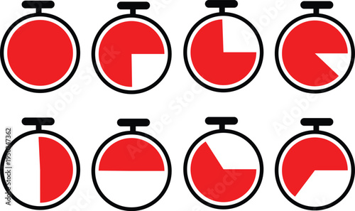 Vector illustration of a classic analog clock face, symbolizing time and deadlines